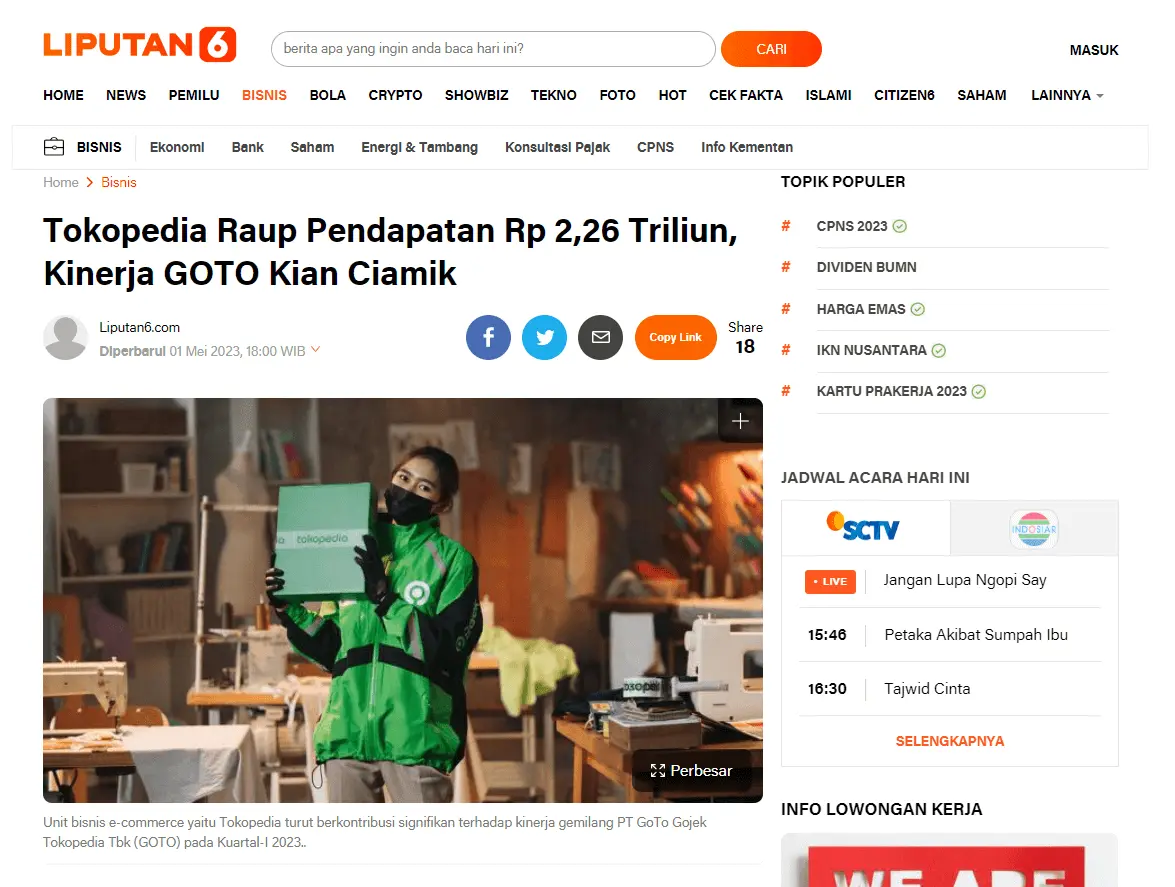 contoh brand mention